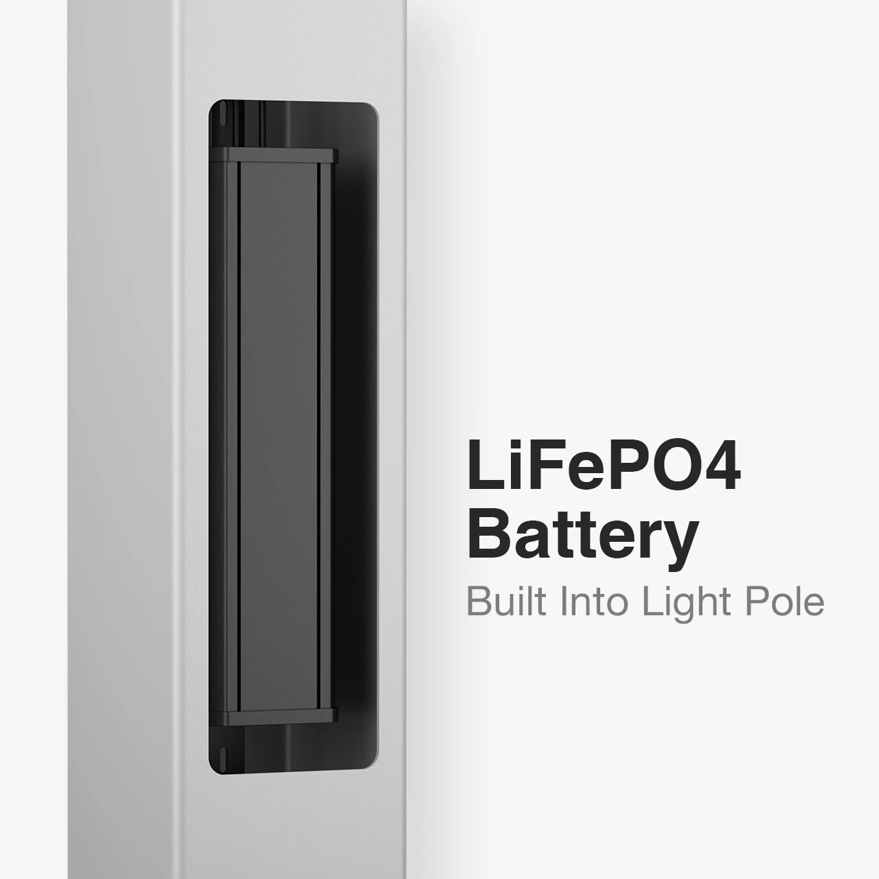 all in one solar street lighting pole with lithium battery